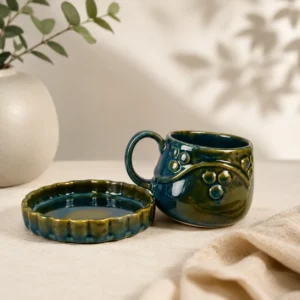 CUP & SAUCER SET H3.5" D5"
