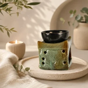Antique Candle Burner H4" D3.5"
