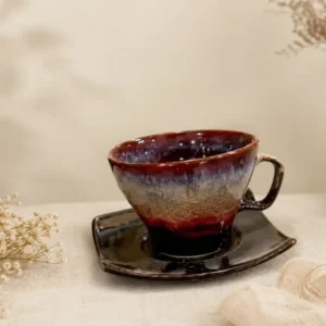 Coffee Shaded Cup-Saucer Set