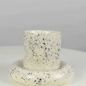 Curve white Cup & Saucer