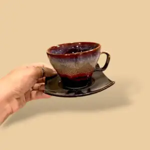 Coffee Shaded Cup-Saucer Set