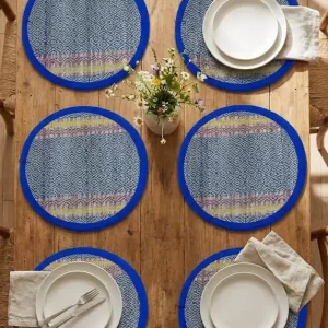 6pcs 10inch  Handcrafted Madurkathi placemats