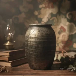 7inch Terracotta antique finish vase