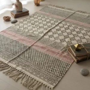 Rose & Lattice Artisan Rug 3ft /5ft