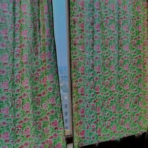 Cotton Hand Block Printed Curtains 85” / 42.5” Inch